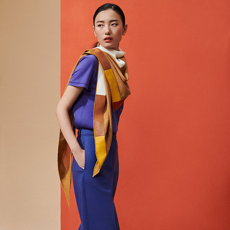 【こなれ感が一際UP】HERMES★Stola Ikat Barres d'Obstacles barres-d-obstacles-giant-